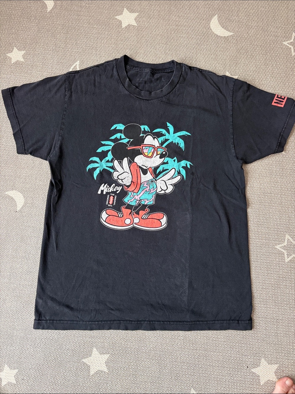 NEFF x Disney Mickey Graphic Black Short-Sleeve Tee